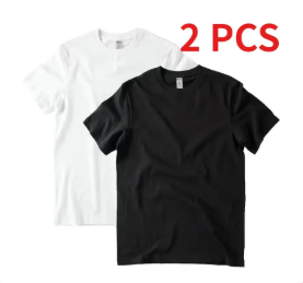 Undershirt Crew Neck - เสื้อยืดคอกลมแขนสั้นผ้าใยไผ่ 2 แพ็ค เสื้อยืดคลาสสิก ซับเหงื่อ เสื้อซับในสำหรับออกกำลังกาย