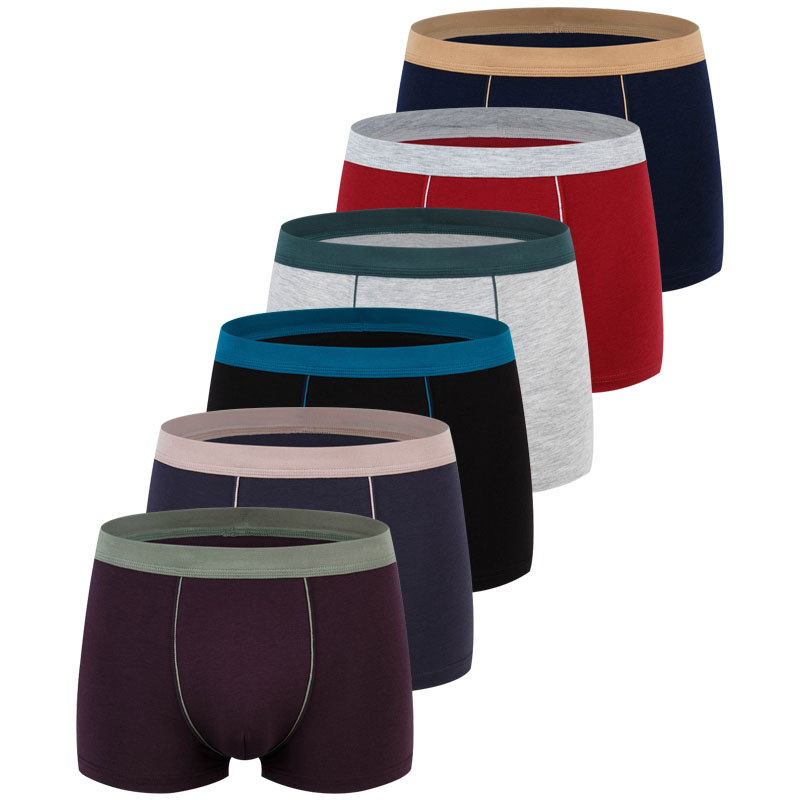 Boxer Brief Pack Cotton - ขนาดใหญ่ขนาดชุดชั้นในชายผ้าฝ้ายกางเกงขาสั้นกางเกงผู้ชายBreathableนักมวยMens Pack Underpants Man
