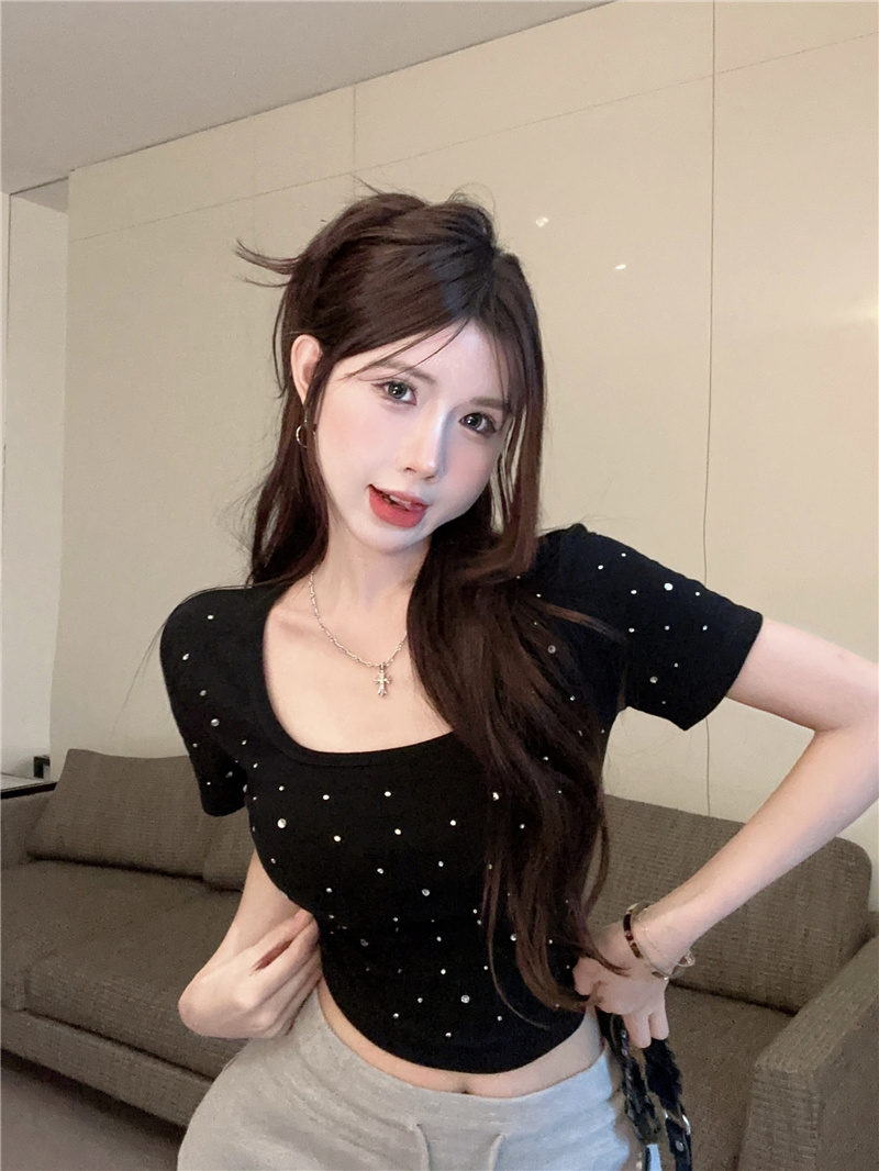 เสื้อยืดแขนสั้นเซ็กซี่สำหรับผู - T Shirt Tight Fit บทวิจารณ์และราคา