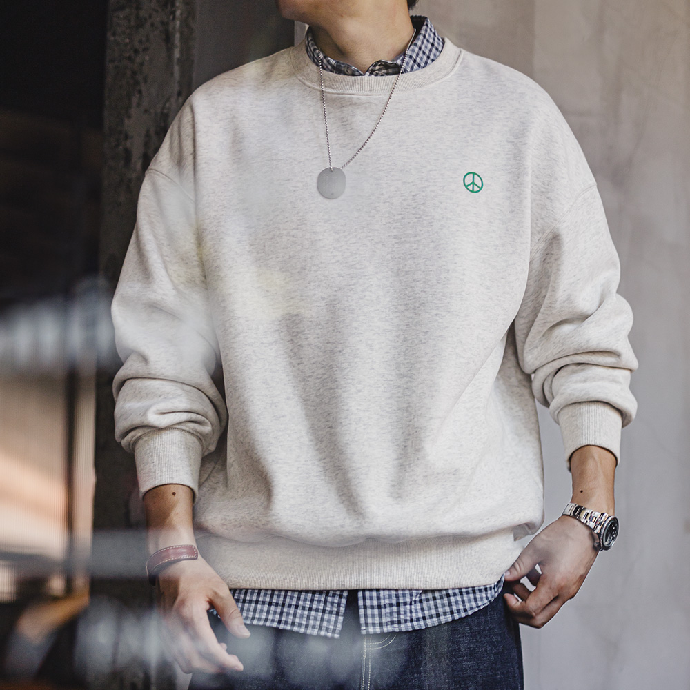 Maden Casual สีเทารอบคอ Hoodie - Undershirt Crew Neck บทวิจารณ์และราคา
