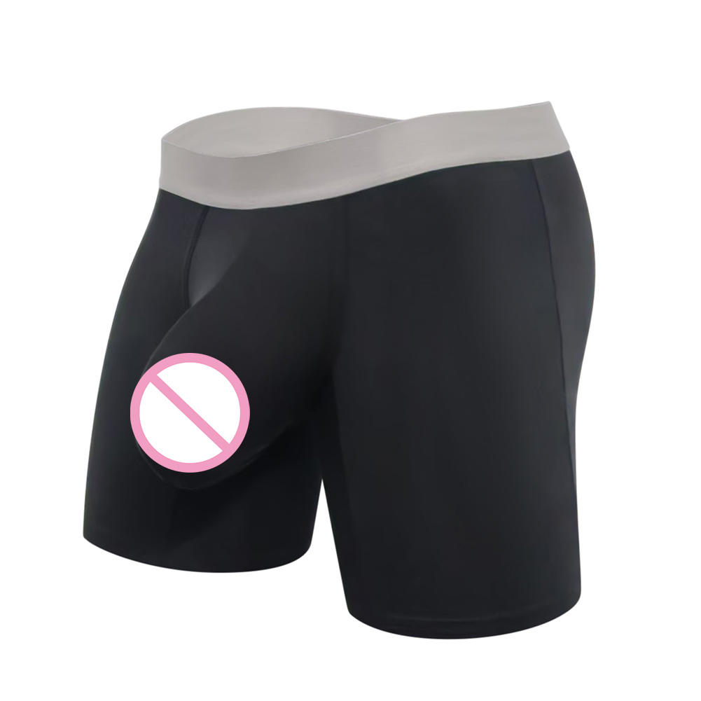 กางเกงบ็อกเซอร์ผ้าโมดัลใส่สบาย - Long Leg Trunk Men บทวิจารณ์และราคา